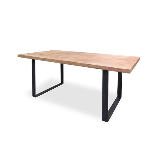 Dalton Reclaimed Elm Wood 1.5m Dining Table - Rustic Natural