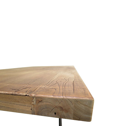 Dalton Reclaimed Elm Wood 1.5m Dining Table - Rustic Natural