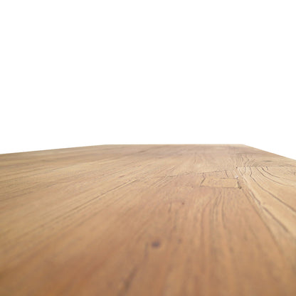 Dalton Reclaimed Elm Wood 1.5m Dining Table - Rustic Natural