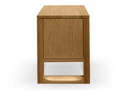 Alfred 1 Drawer Wooden Bedside Table - Natural Oak