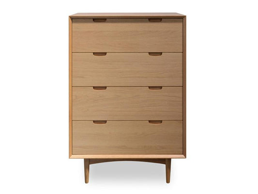Asta 4 Drawer Chest Tallboy - Natural