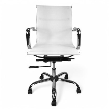 Carter Low Back Office Chair - White Mesh