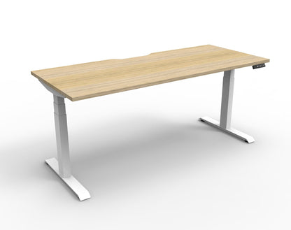 Boost Plus 1.5m  Single Sided Workstation - Natural & White