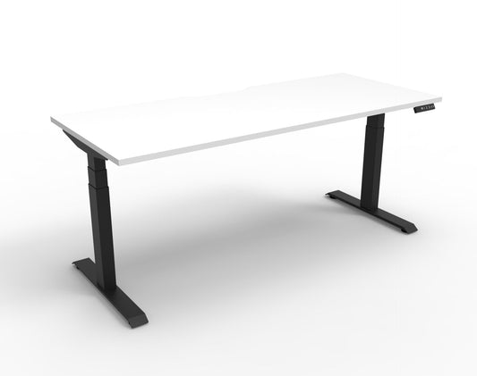 Boost Plus 1.5m Single Sided Workstation - White & Black