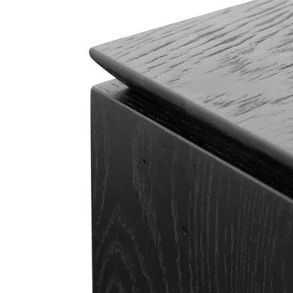 Curve 2.4m TV Entertainment Unit - Black Oak