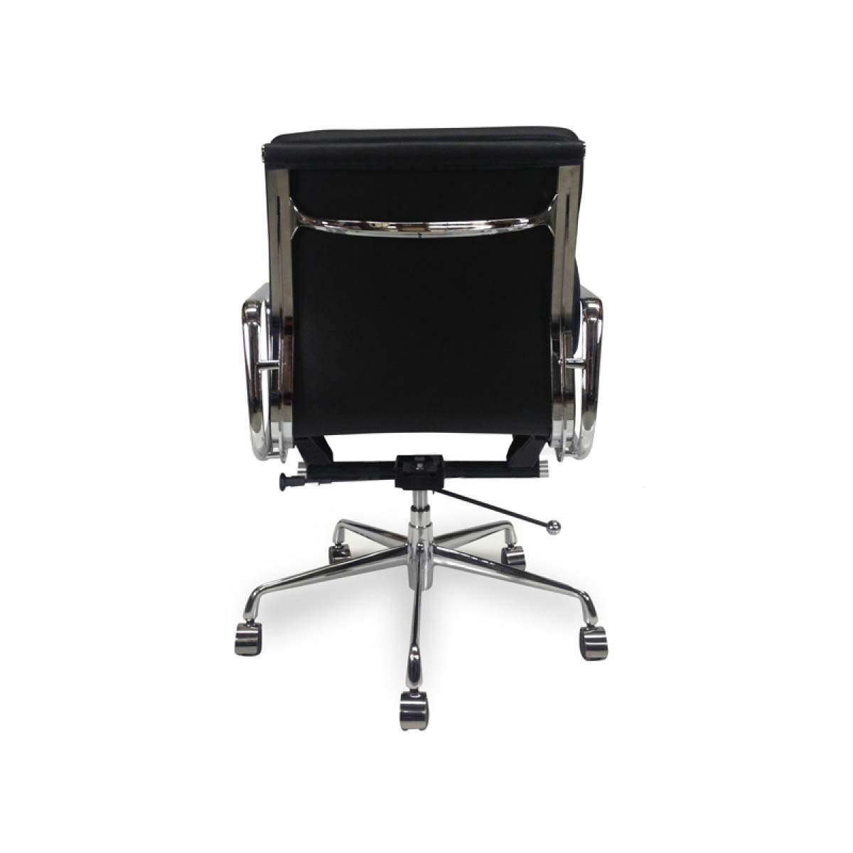 Ashton Low Back Office Chair - Black Leather