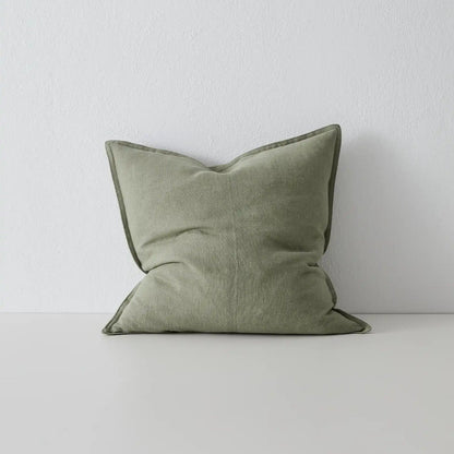 Como Linen Stonewashed Vintage Look Cushion
