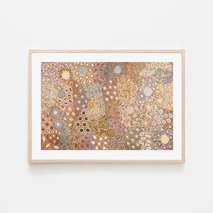 Body Painting Ceremony, Peachy Tones, By Michelle Possum Nungurrayi