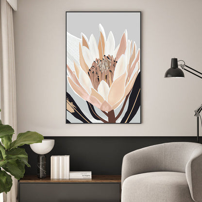 Cream Silver Protea, By Stacey Williams