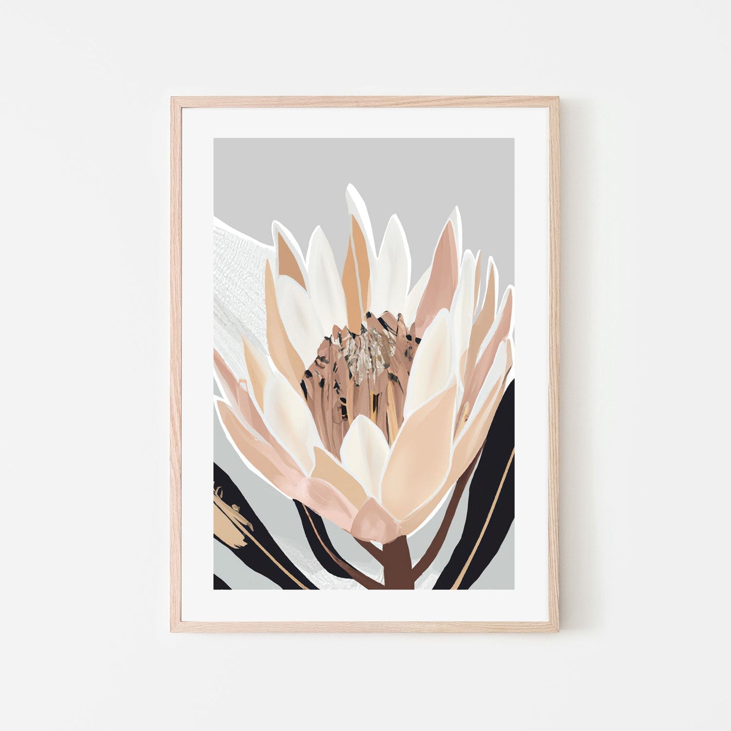 Cream Silver Protea, By Stacey Williams
