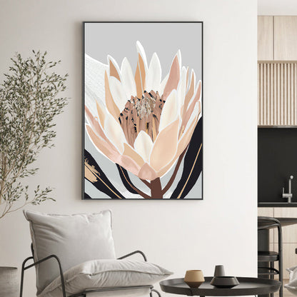 Cream Silver Protea, By Stacey Williams